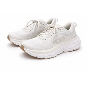 Hoka One One Bondi 8 Womens Size 8B Light Gray Running Shoes Cushioned Sneakers